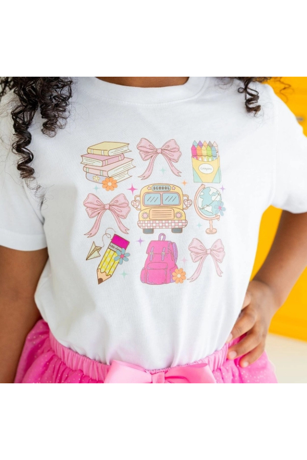 Coquette School Doodle T-shirt