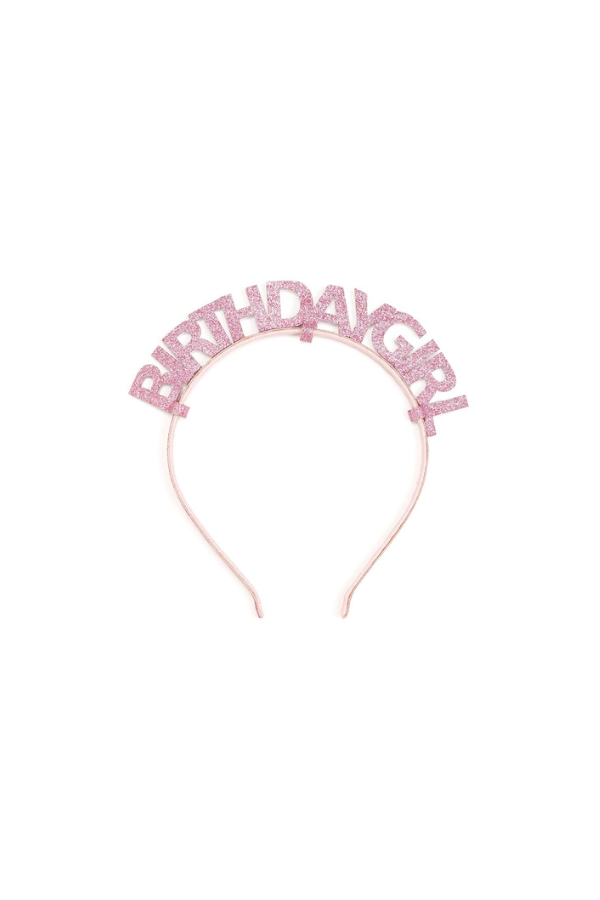 Pink Birthday Girl Headband