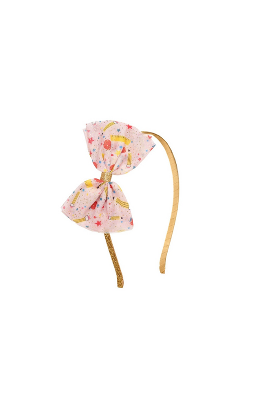 School Days Tulle Bow Headband