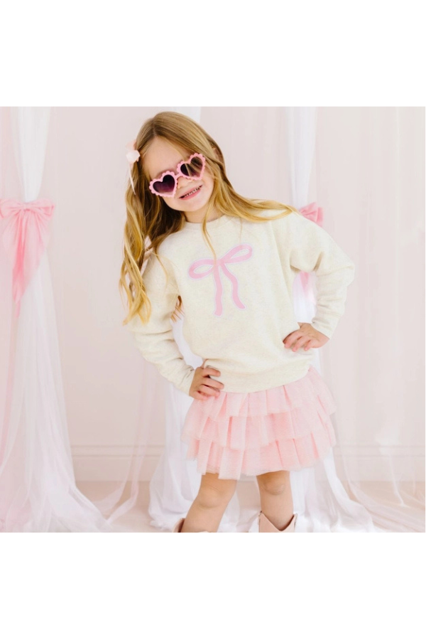 Coquette Bow Patch Sweatshirt