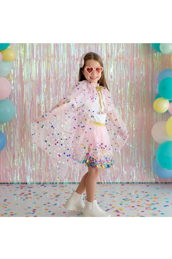 Pink Confetti Cape