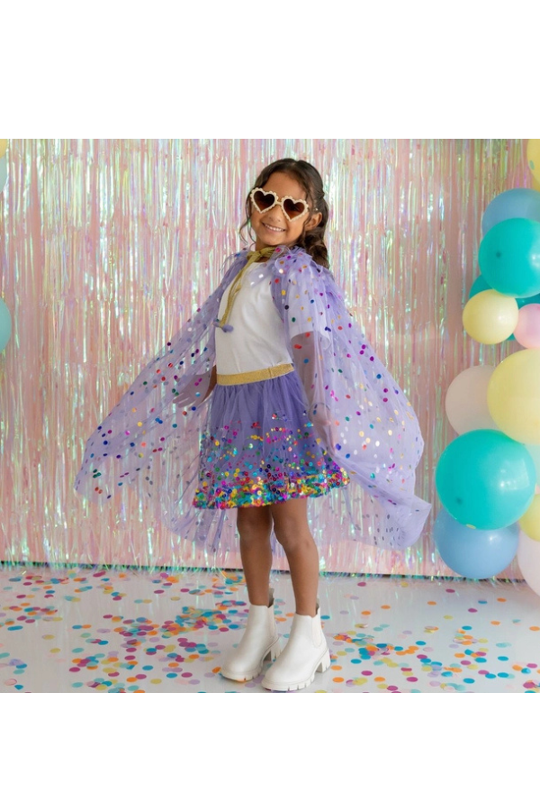 Lavender Confetti Cape