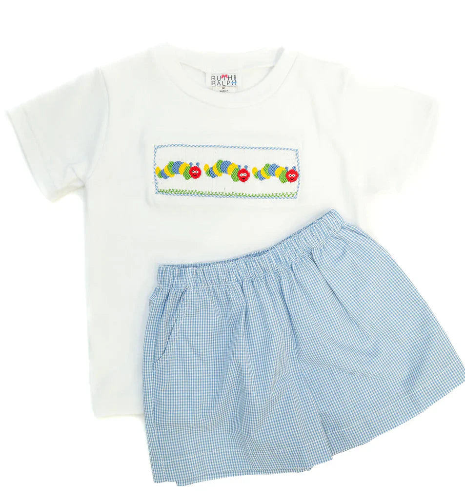Back to School Caterpillar Beau T-Shirt Set