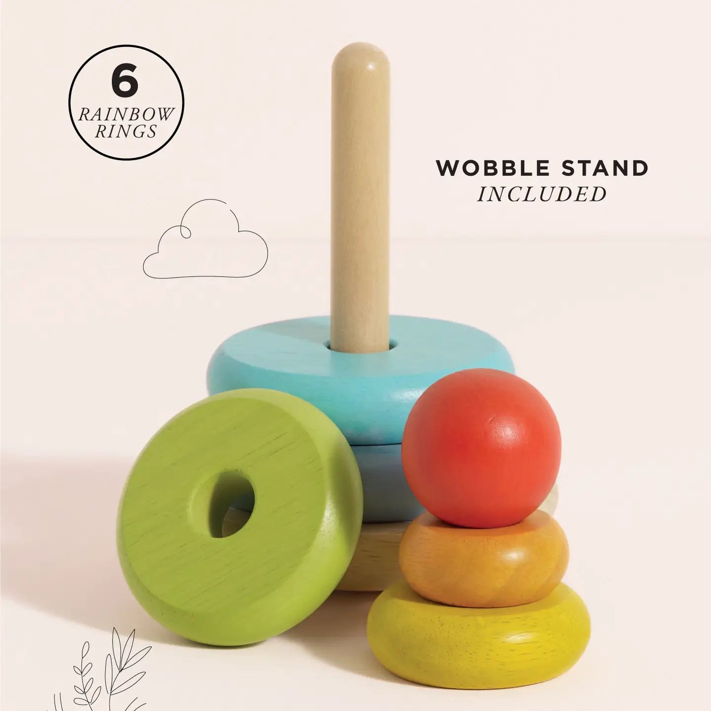 Rainbow Stacking Tower