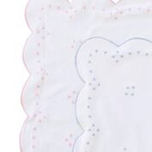 Scallop Dot Receiving Blanket