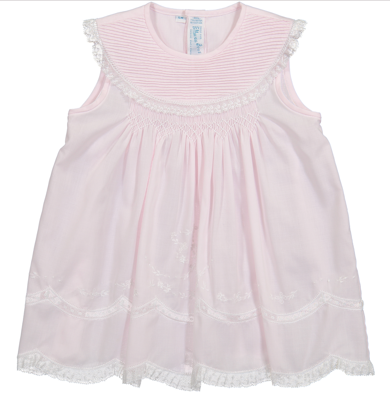 Heirloom Collection Vintage Sleeveless Pintucked Collar Dress