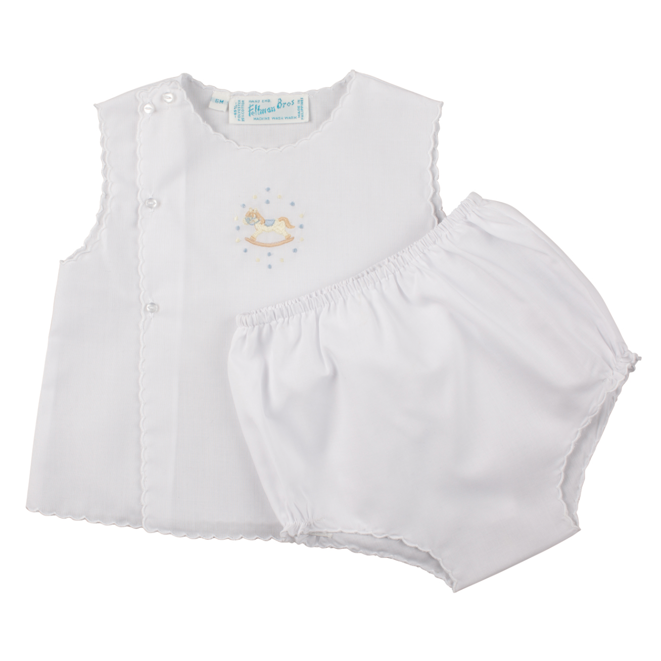 Boys Diaper Set with Rocking Horse