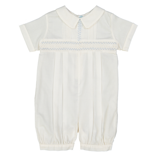 Boys Vintage Signature Smocked Romper