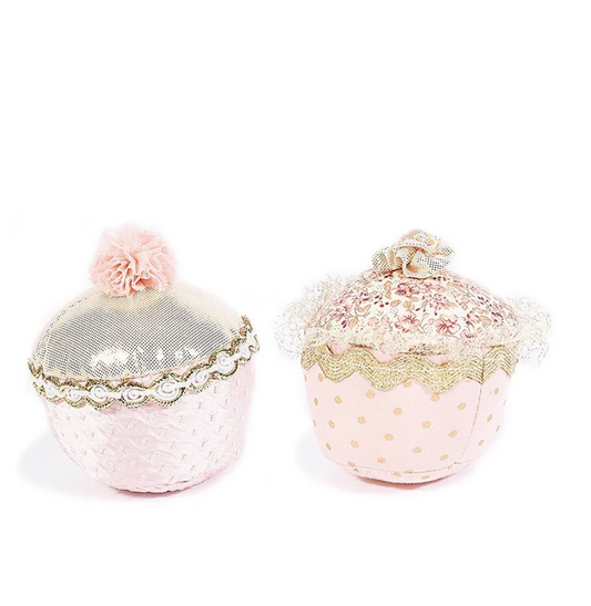 2 PIECE PLUSH TOY CUPCAKE SET