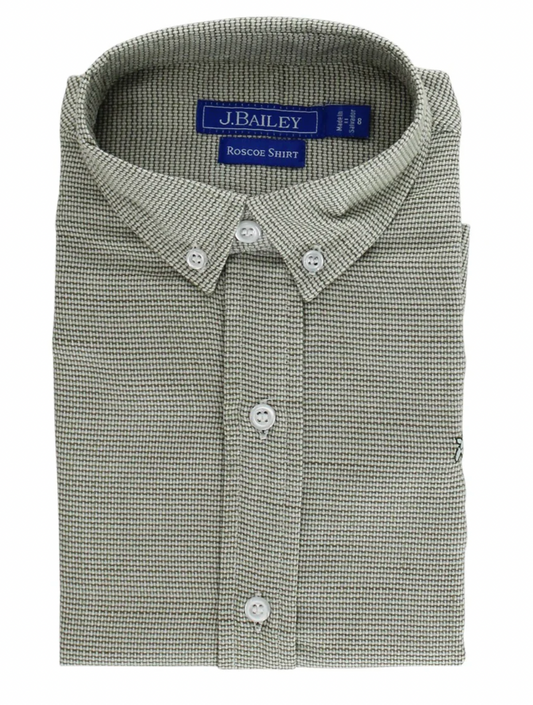 Roscoe Button Down - Basil