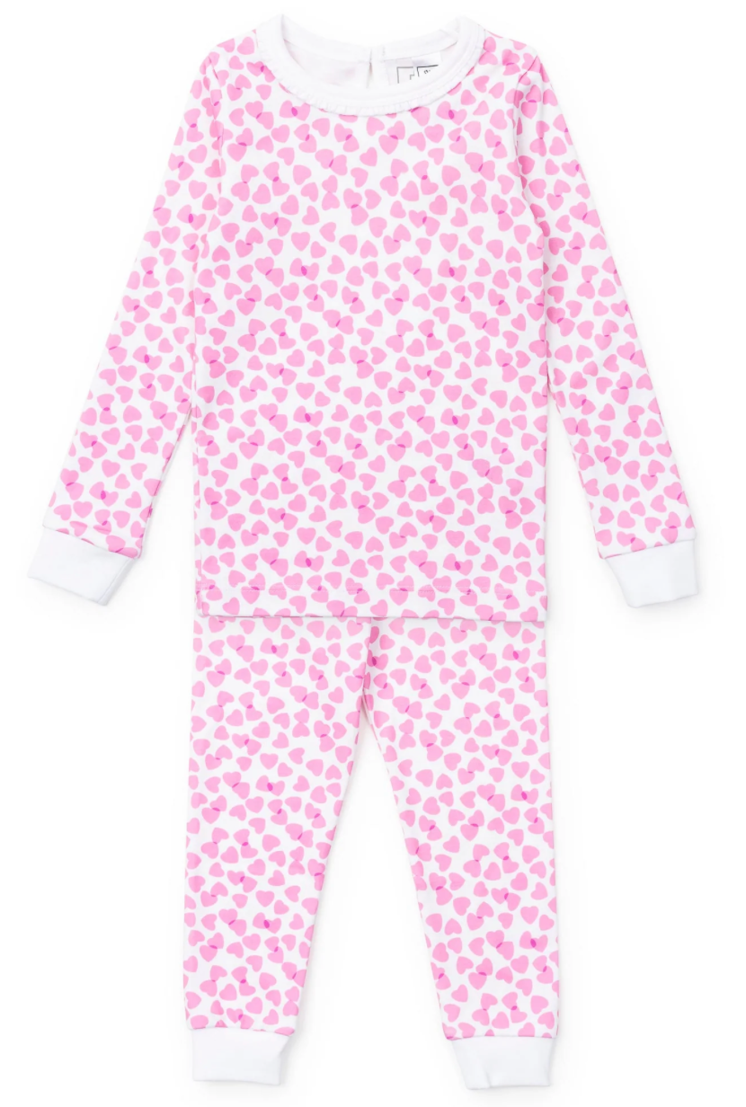Ava Pajama Set - Pink Confetti Hearts