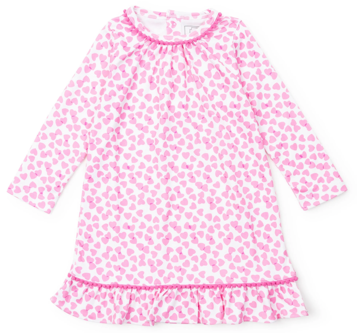 Carlin Girl's Dress - Pink Confetti Hearts
