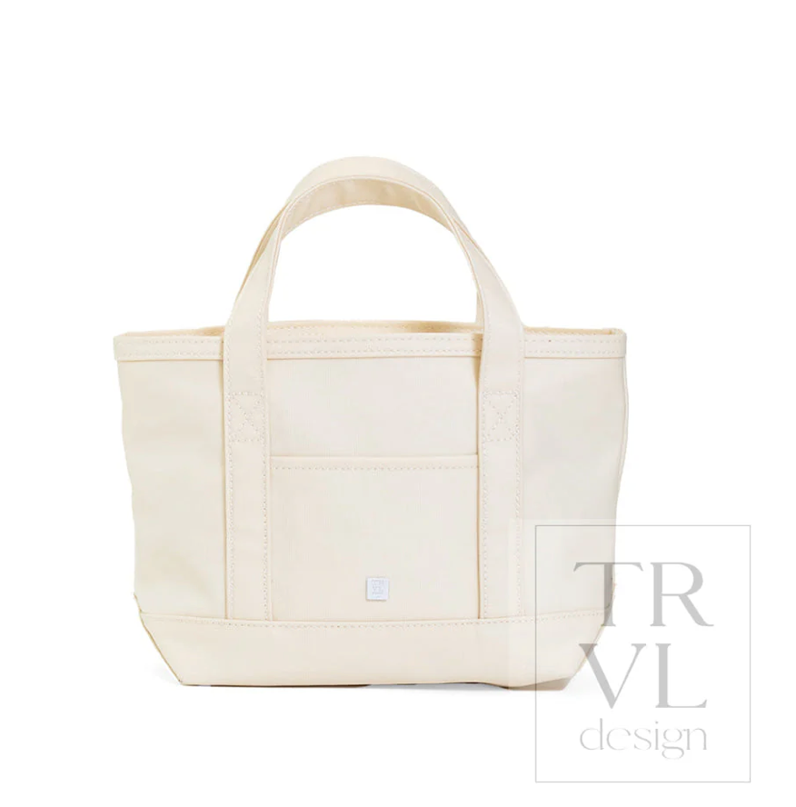 Mini Tote-Coated Canvas Natural