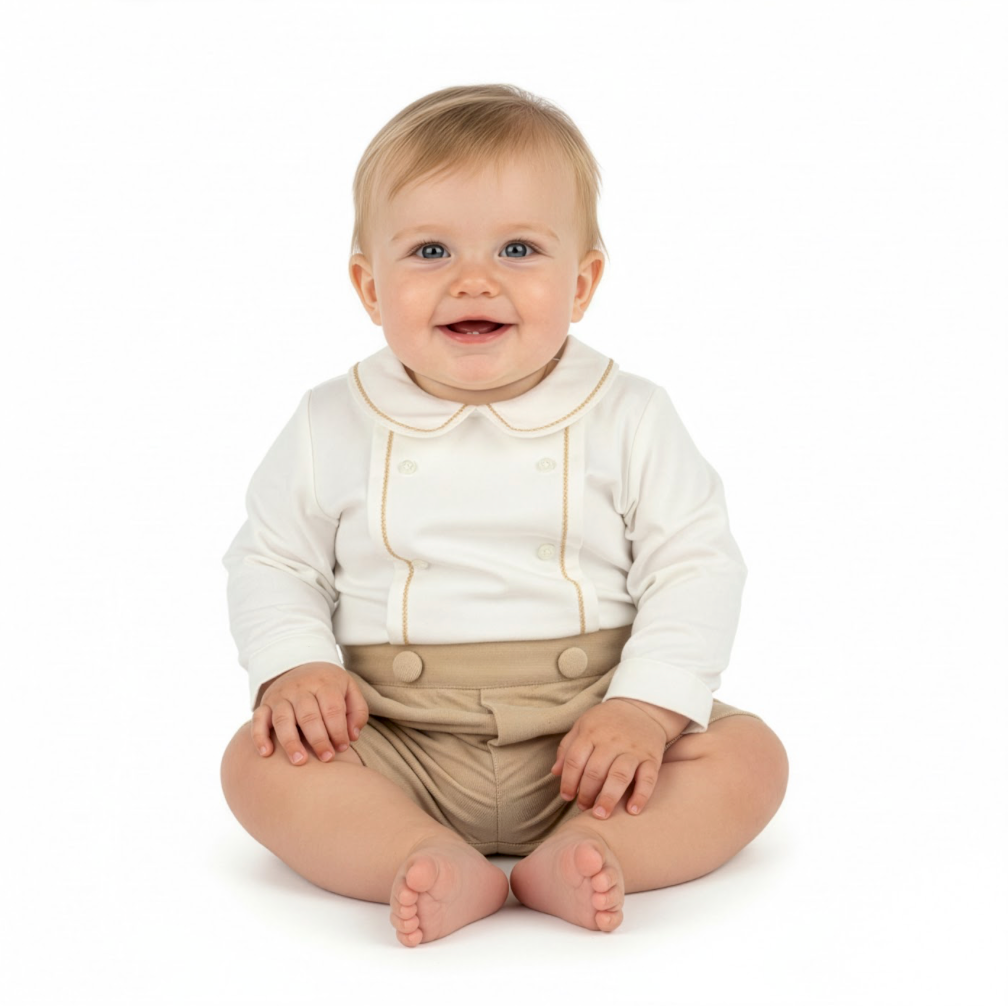 Minicordurory Boy Set, Beige