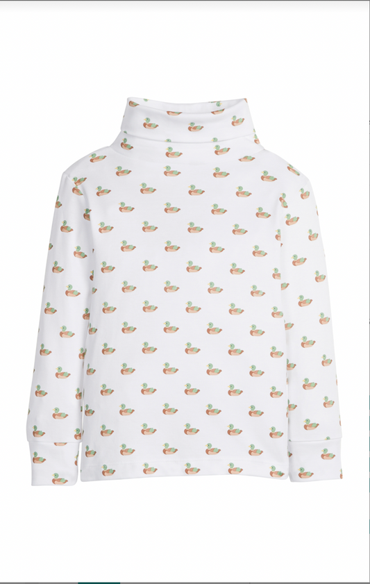 Printed Turtleneck - Mallard