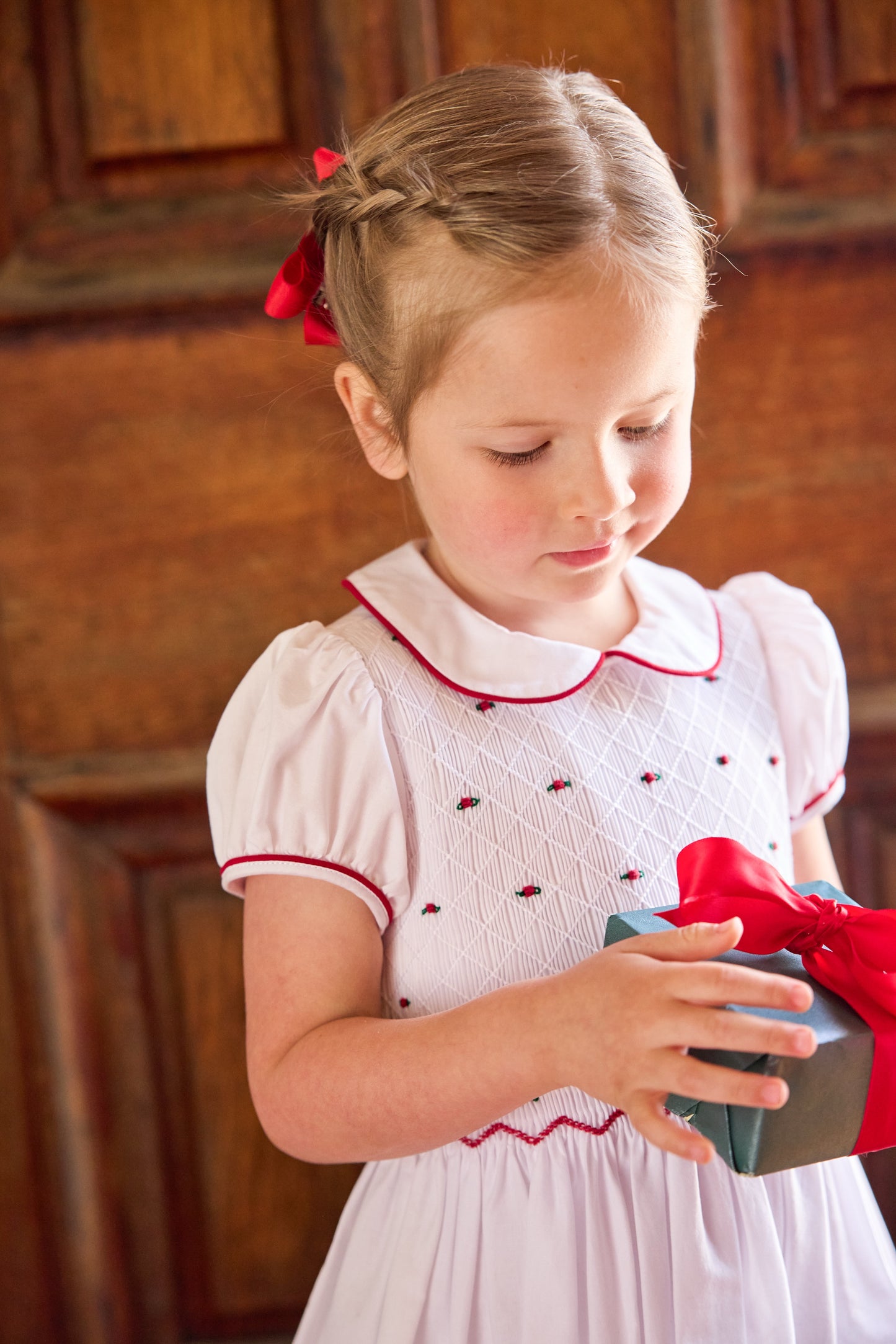 Smocked Claiborne Dress - Holly