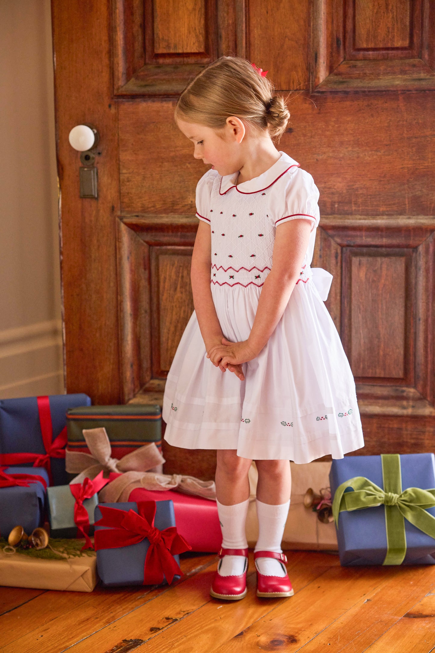 Smocked Claiborne Dress - Holly