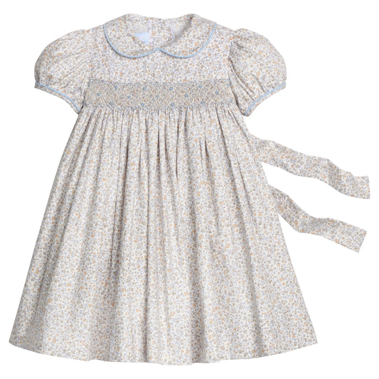 Smocked Peter Pan Dress - Winthrop Floral