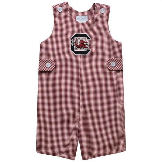 South Carolina Gamecocks Embroidered Maroon Gingham Jon Jon