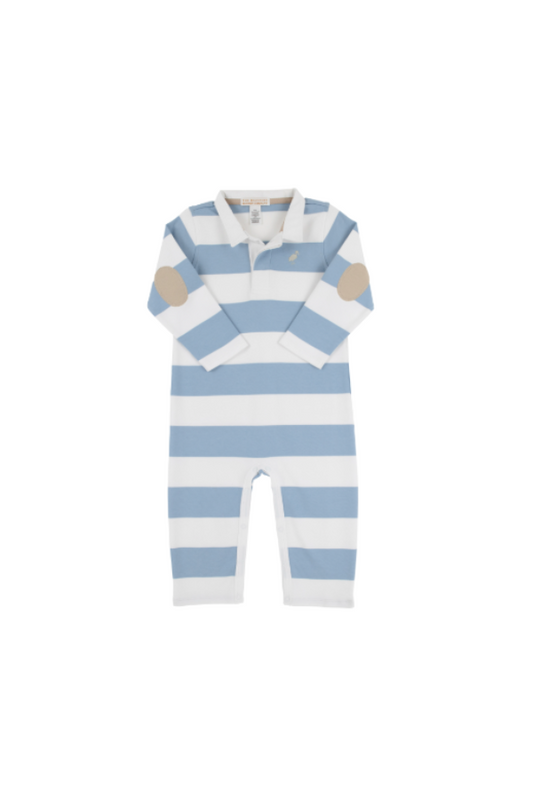 Sir Proper's Rugby Romper - Barrington Blue Stripe