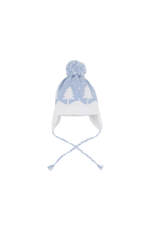 Parrish Pom Pom Hat - Beale Street Blue Trees