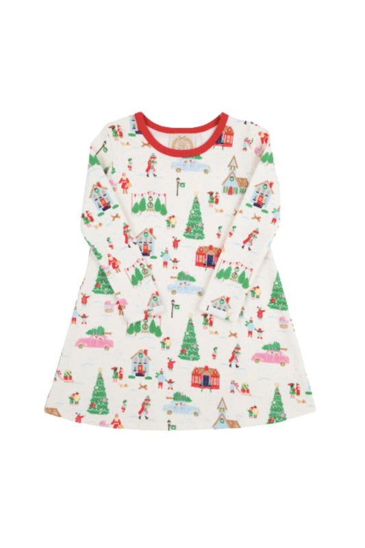 Long Sleeve Polly Play Dress - Make the Spirit Bright