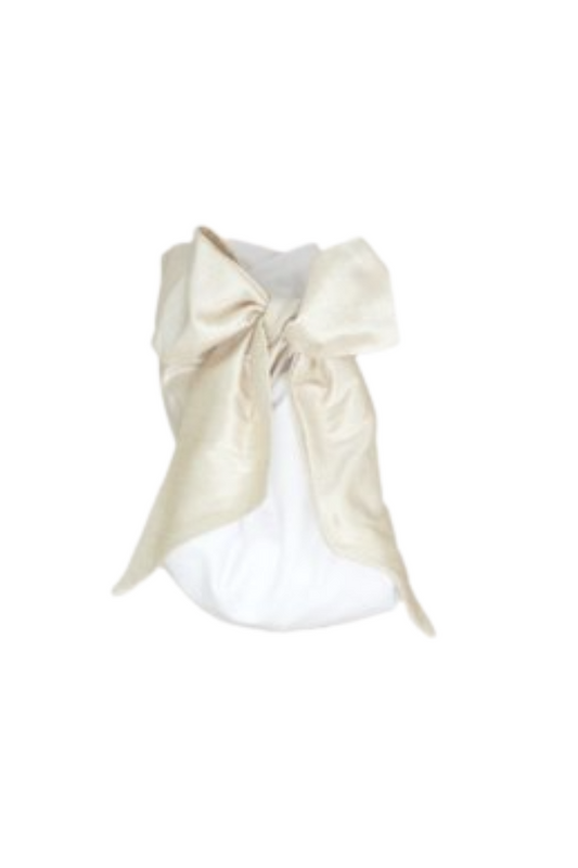 Bow Swaddle - Pearl Strand Silk