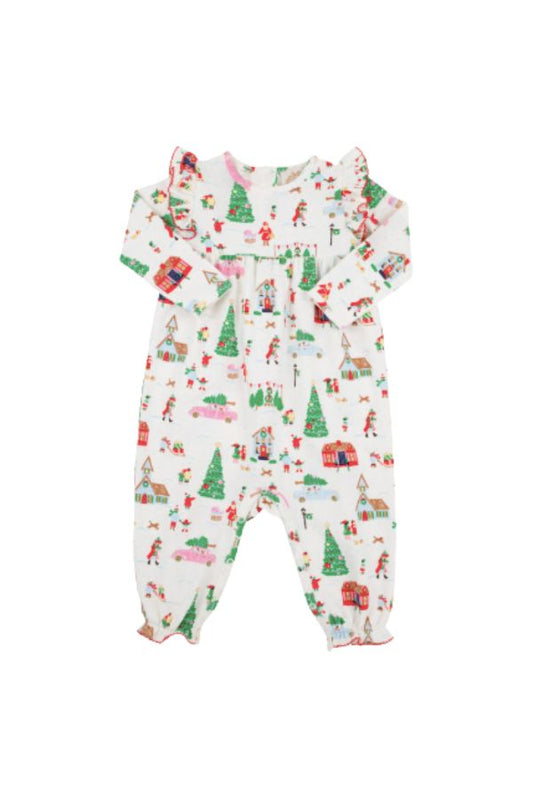 Leigh Ann Angel Sleeve Romper - Make the Season Bright