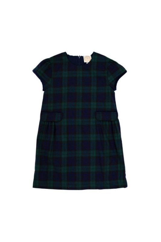 Betts Bow Dress - Berwick Black Watch