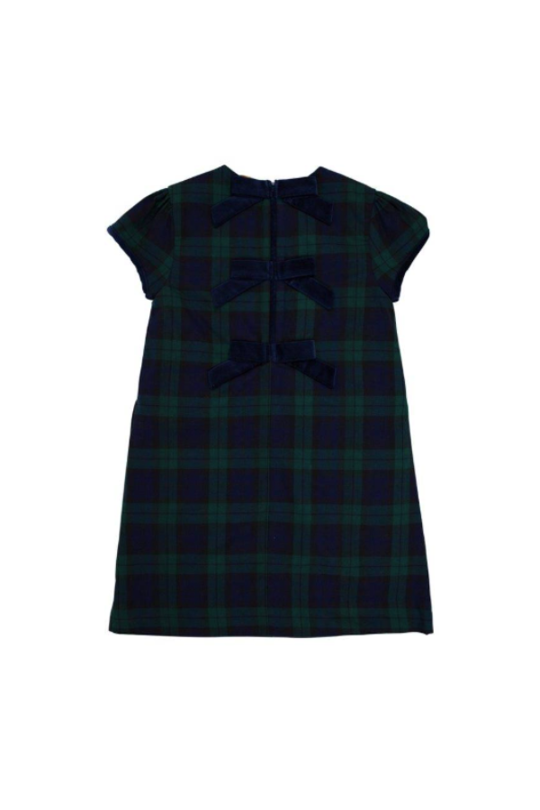 Betts Bow Dress - Berwick Black Watch