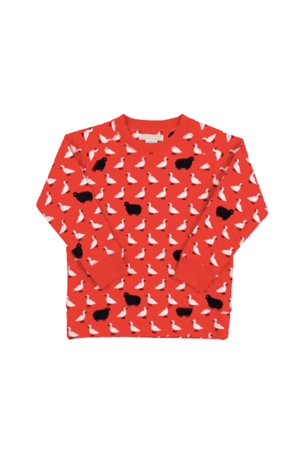 Cassidy Comfy Crewneck - Baa Baa Black Sheep