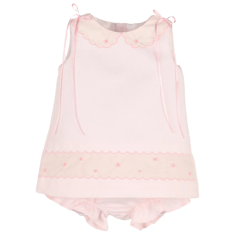 Pique Collar Set - Pink