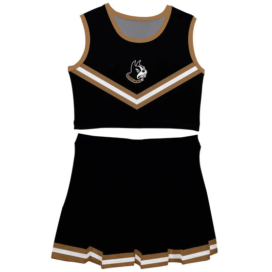 Wofford Terriers Black Sleeveless Cheerleader Set