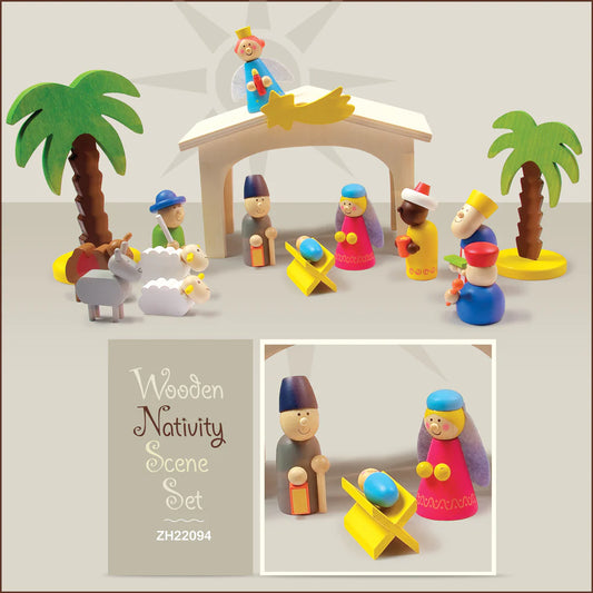 Wooden Nativity Set
