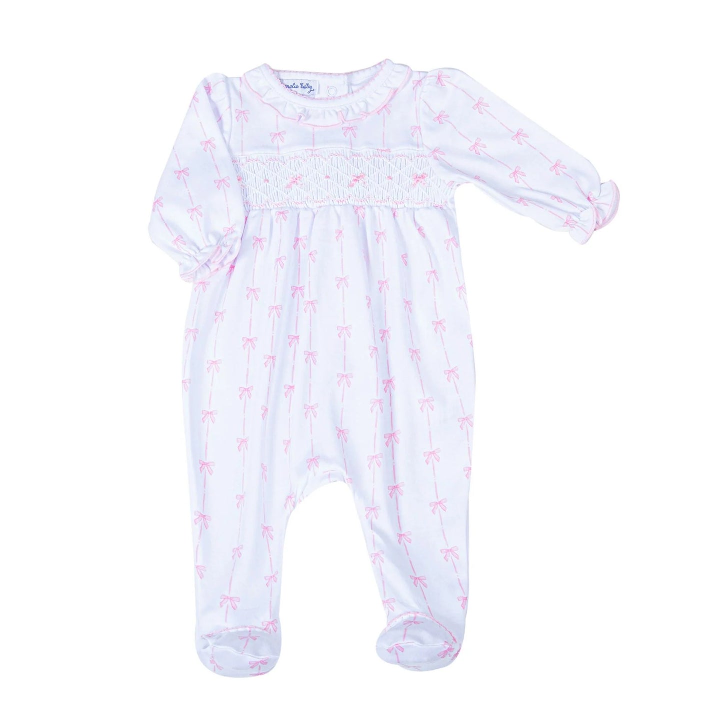 Amelia's Classics Pink Smocked Footie