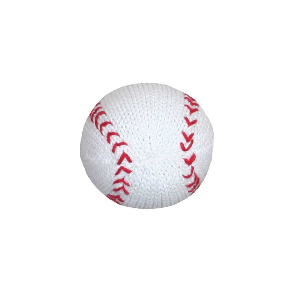 Will the Baseball Knit Rattle: 5" Rattle