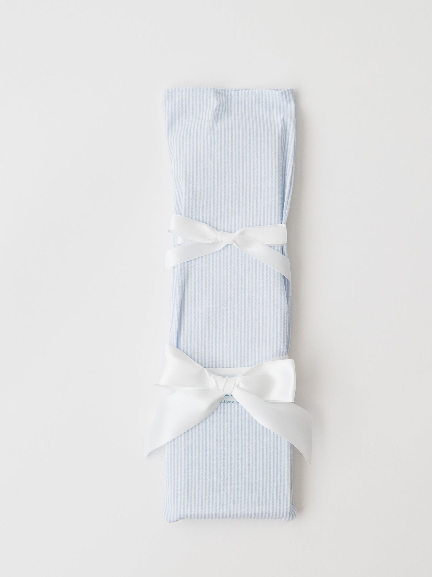 Birthday Cake Knife - Blue Seersucker