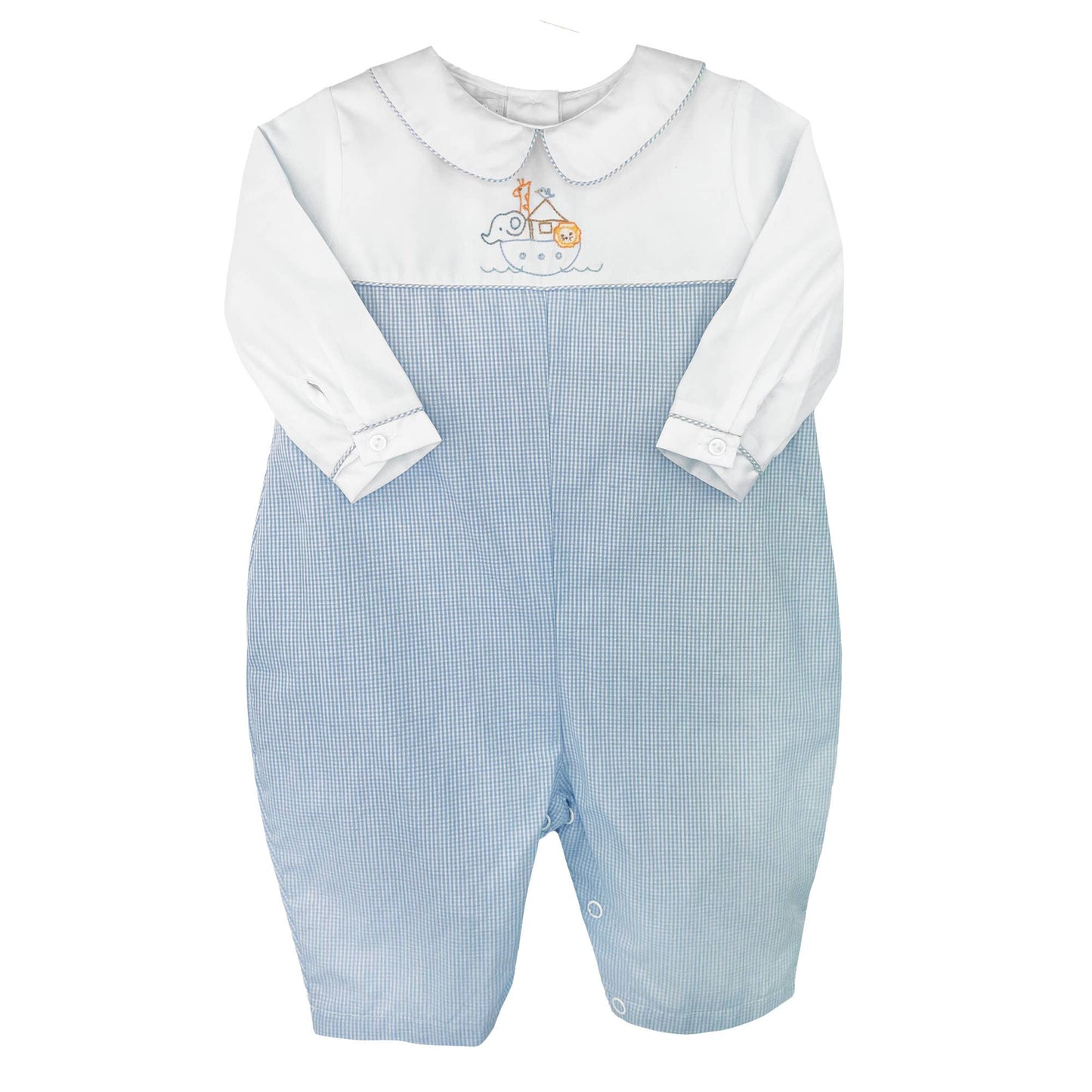 Noah's Ark Embroidered Longall: 9 Month