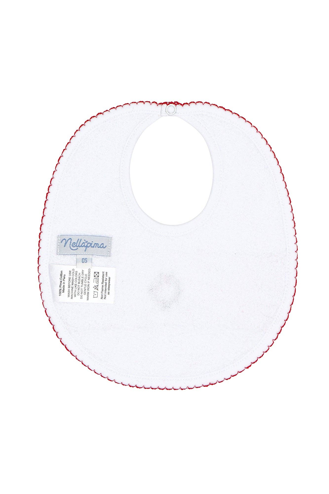 Christmas Wreath Smocked Bib: One Size / Multicolor