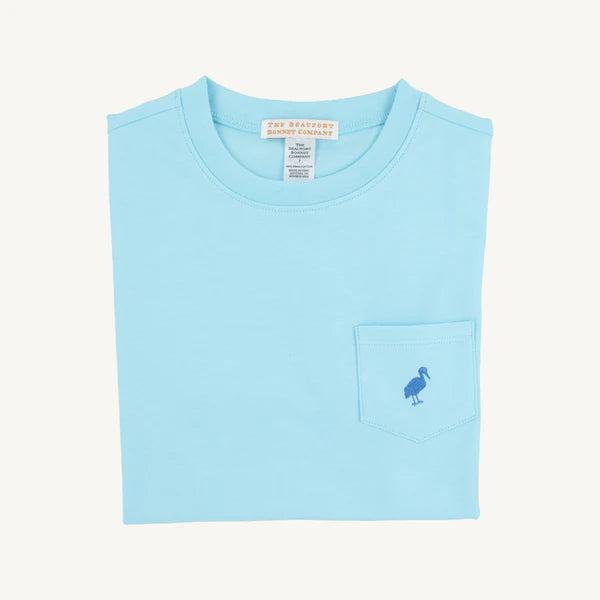 Carter Crewneck- Belhaven Blue/Wood Boat Blue