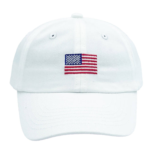 American Flag Baseball Hat (Baby, Youth, Junior): Youth (Ages 2-7)
