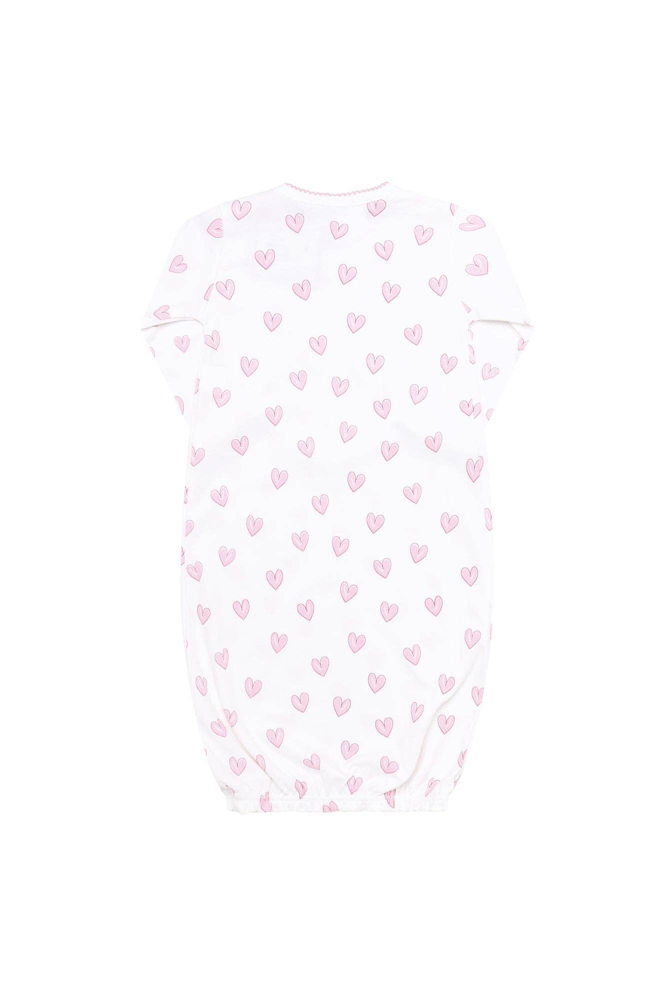 Pink Heart Print Gown