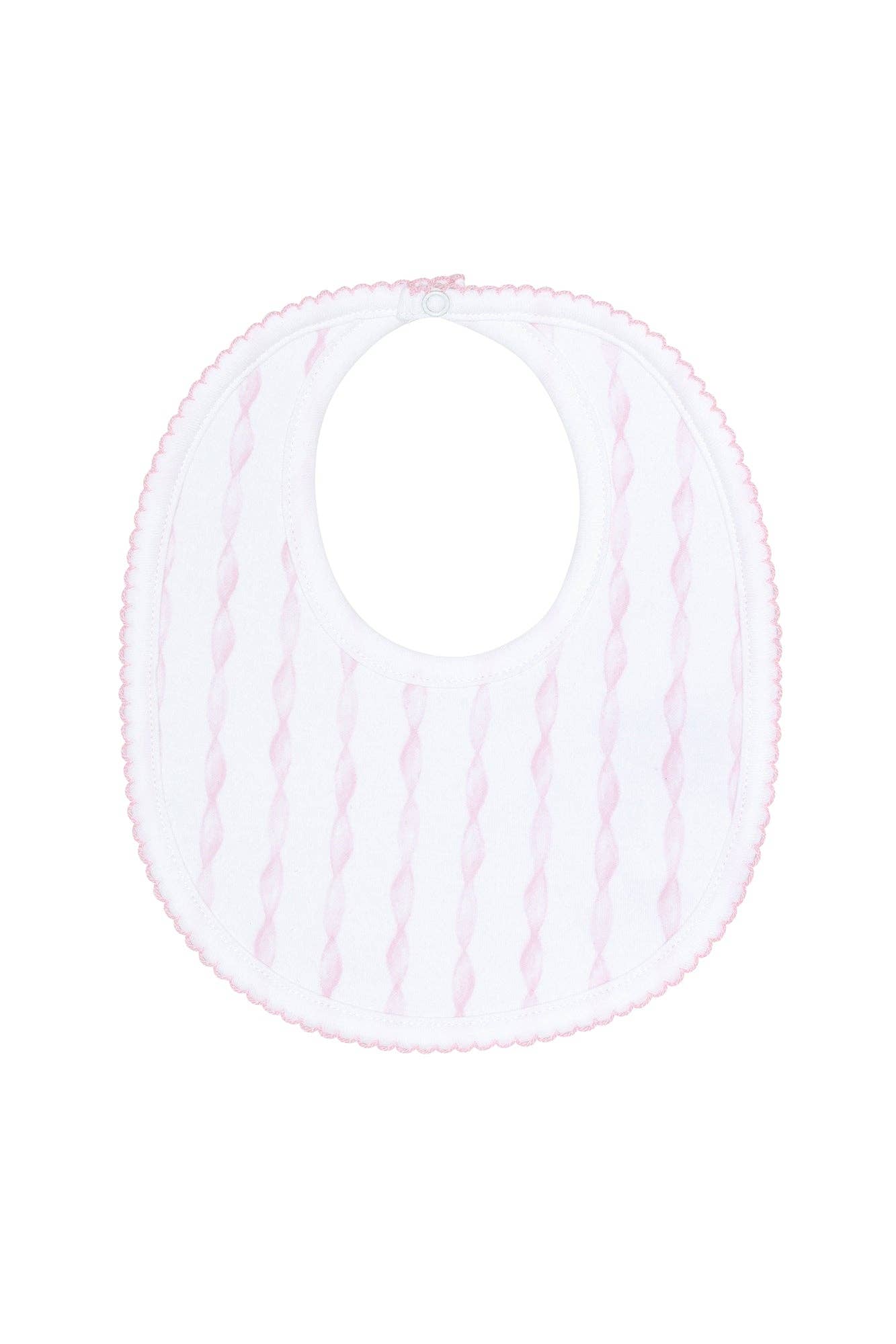 Pink Twirls Bib: Pink / One Size