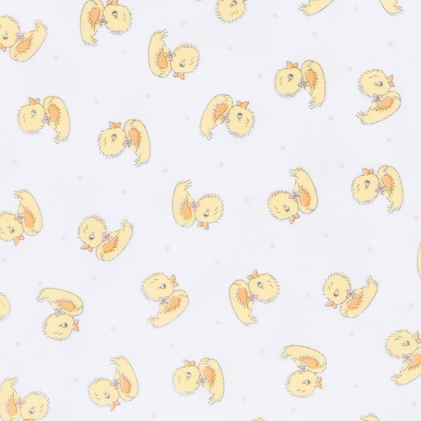 Darling Ducklings Print Footie - Pink: Newborn