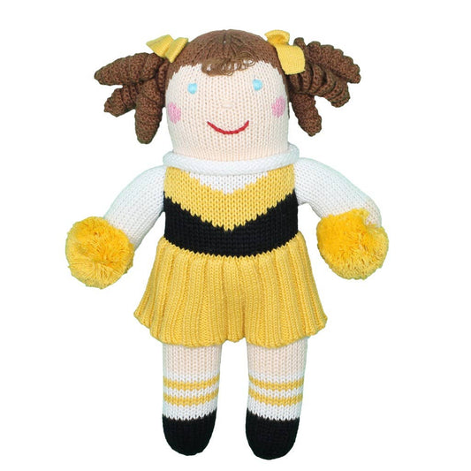 Cheerleader Knit Dolls: Gold/Black / 12" Plush