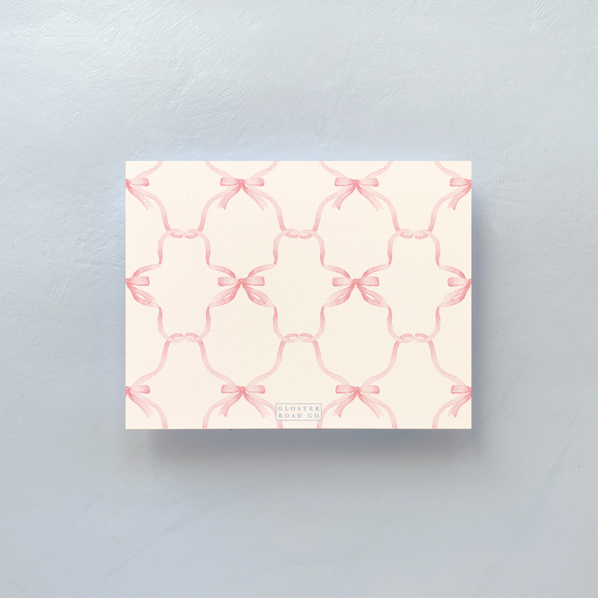 Pink Bow Notecard Set