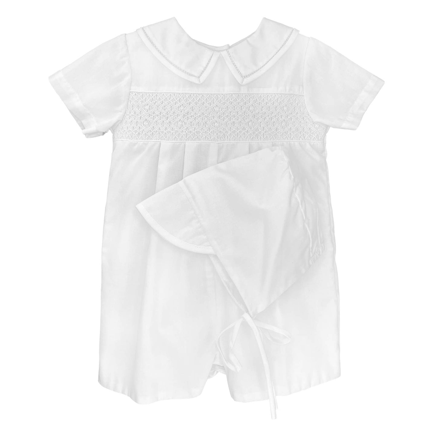 Diamond Smocked Romper: Multi-Colored