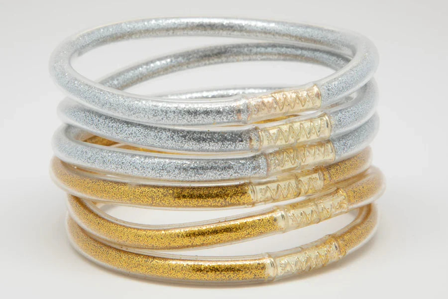 Metallic Gold Silver Waterproof Bracelets