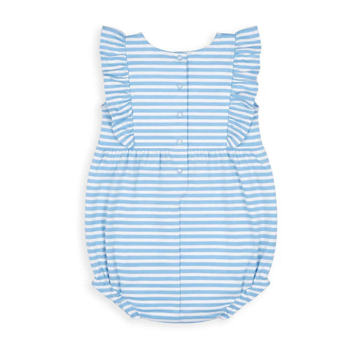 Stripe Knit Romper with Heart Cherries