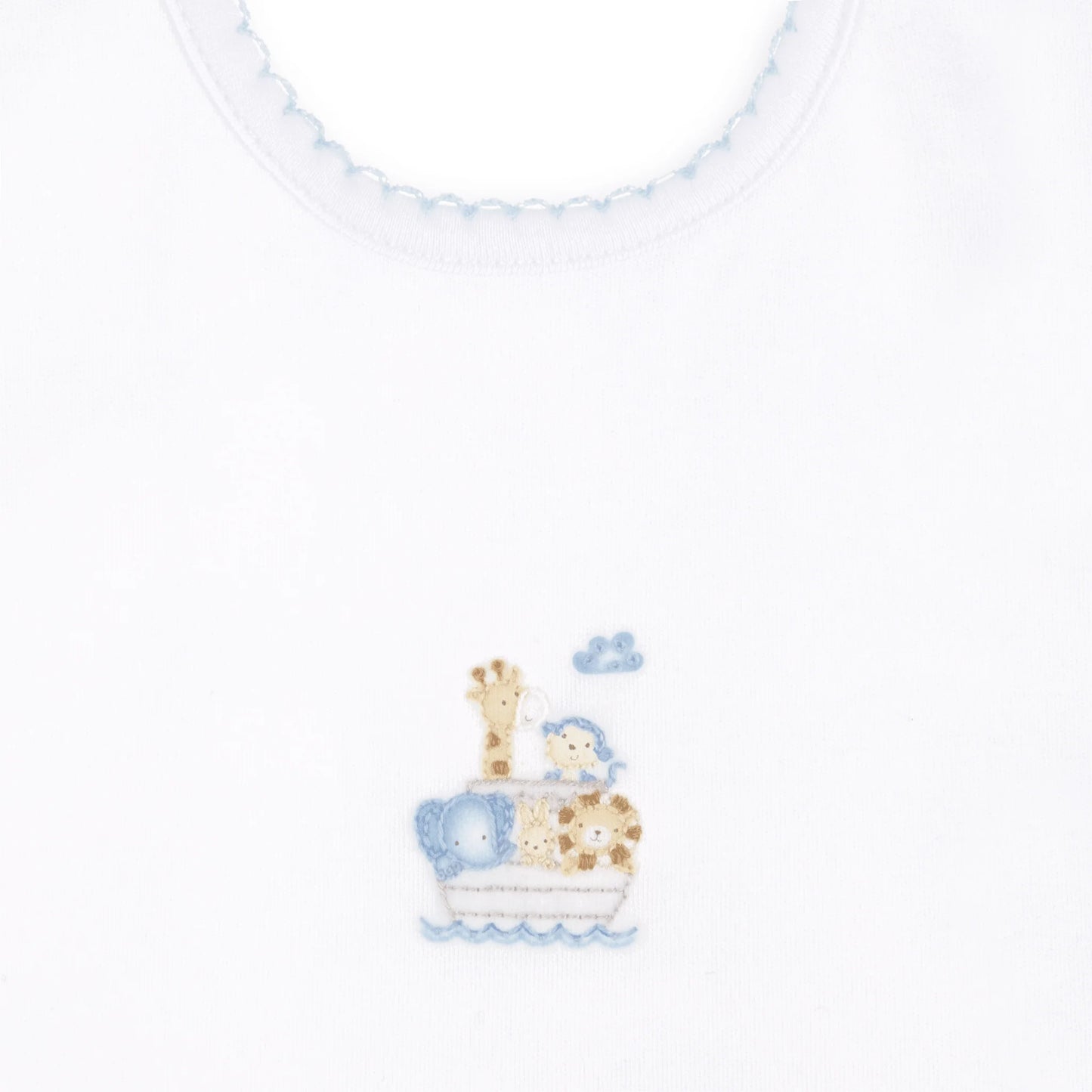 Noah's Ark Bib - Light Blue